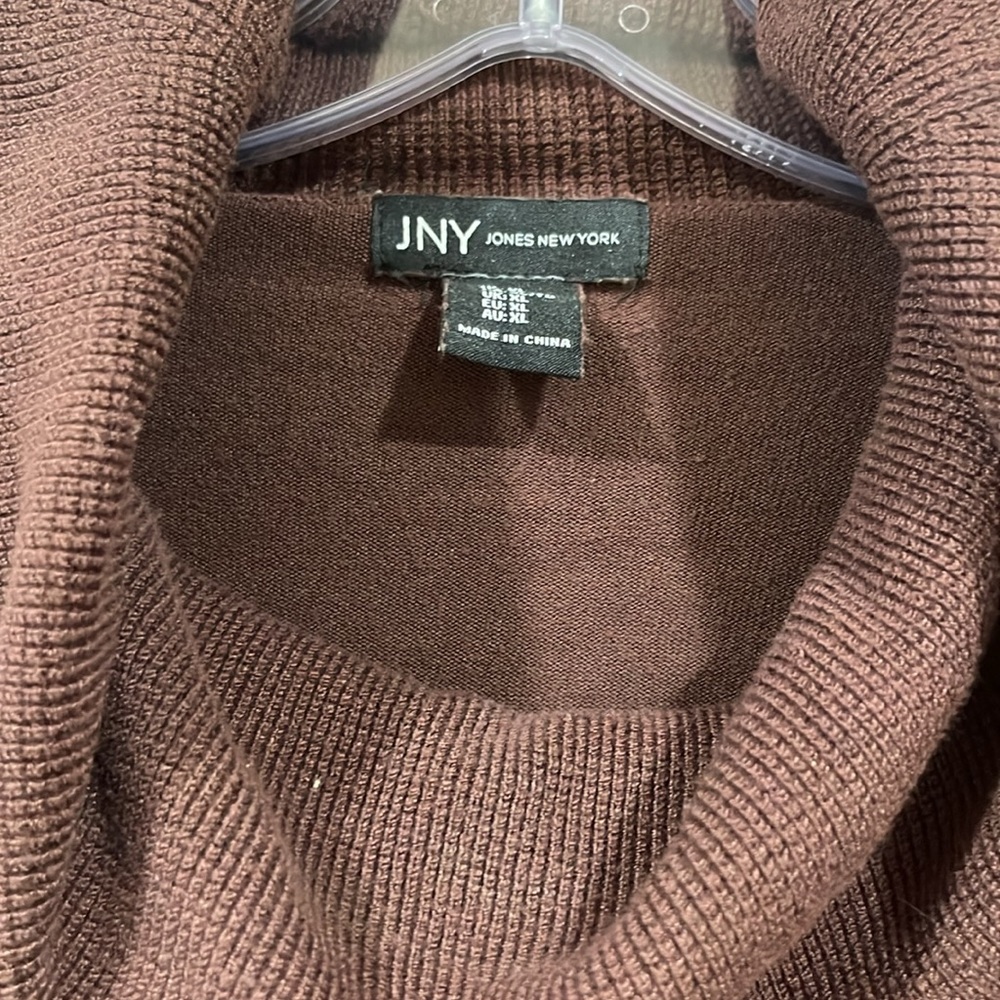 Jyn Brown Drawstring Neck Sweater - image 2
